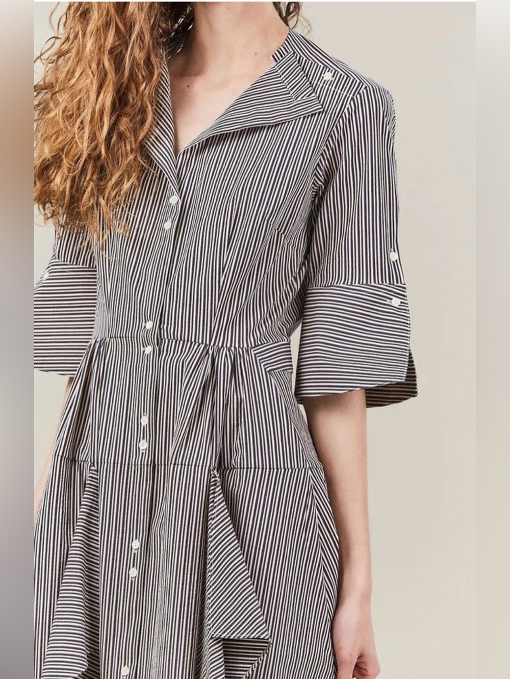 Like New Palmer//Harding Classic April seersucker midi dress. Beautiful style - Picture 2 of 9